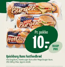 Min Købmand QUICKBURY Buns fastfoodbrød tilbud