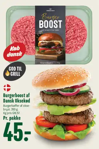 Burgerboost af dansk oksekød