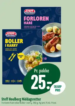 Min Købmand STEFF Houlberg middagsretter tilbud