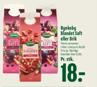 Min Købmand RYNKEBY Blandet saft eller drik tilbud