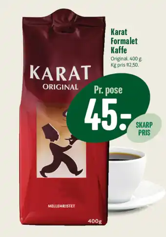 Min Købmand KARAT Formalet kaffe tilbud