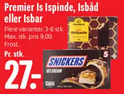 Min Købmand Premier is ispinde, isbåd eller isbar tilbud