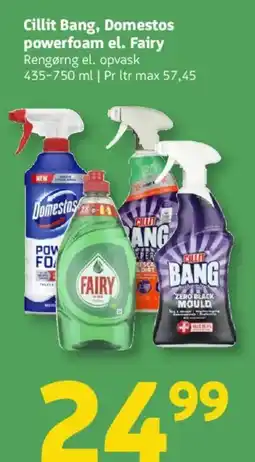 Løvbjerg Cillit bang, domestos powerfoam el. fairy tilbud