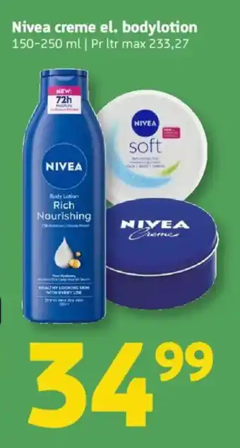 Løvbjerg NIVEA Creme el. bodylotion tilbud