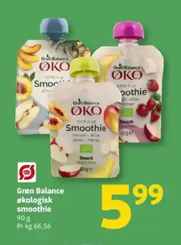 Løvbjerg GRØN BALANCE Økologisk smoothie tilbud