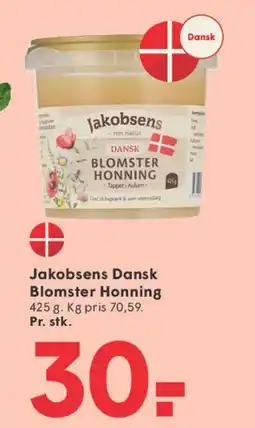 SPAR Jakobsens Dansk Blomster Honning tilbud