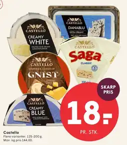 SPAR Castello - flere ostevarianter tilbud