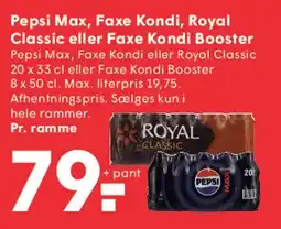 SPAR Pepsi / Faxe Kondi / Royal (8-pak) tilbud