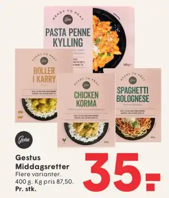 SPAR Gestus Middagsretter tilbud