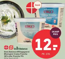 SPAR Grøn Balance Økologisk Creme Fraiche tilbud
