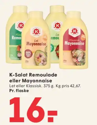SPAR K-Salat Remoulade eller Mayonnaise tilbud