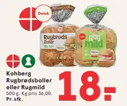 SPAR Kohberg - Rugbrødsboller / Rugmild tilbud
