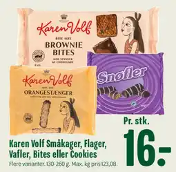 Min Købmand Karen Volf småkager / bites tilbud