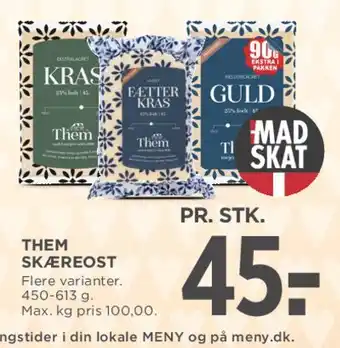 MENY Them skæreost tilbud