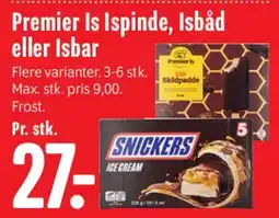 Min Købmand Premier Is (ispinde/isbar) tilbud