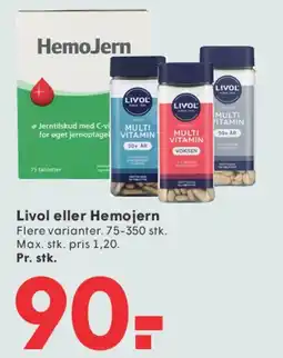 SPAR Livol eller HemoJern tilbud