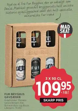 MENY Fur Bryghus Gaveæske tilbud