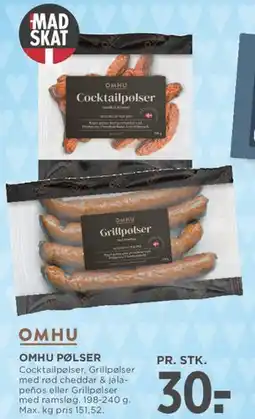 MENY Omhu Pølser (Cocktail- & Grillpølser) tilbud