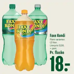 Min Købmand Faxe Kondi (1,5 l) tilbud