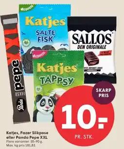 SPAR Katjes / Fazer slikpose / Panda Pepe XXL tilbud