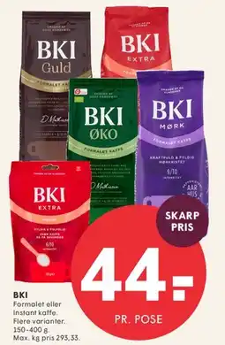SPAR BKI kaffe tilbud