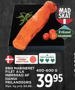MENY BBQ marineret filet a la mørbrad af dansk frilandgris tilbud