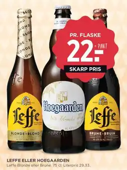 MENY Leffe eller Hoegaarden tilbud