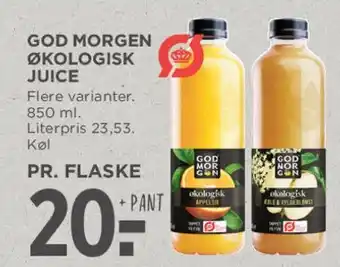 MENY God Morgen økologisk juice tilbud