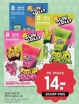 MENY Sun Lolly Frys Selv-is tilbud