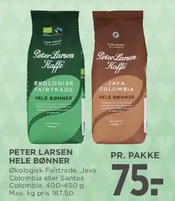 MENY Peter Larsen hele bønner tilbud