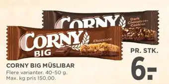 MENY Corny Big müslibar tilbud