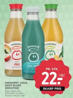 MENY Innocent Juice, shot eller smoothie tilbud