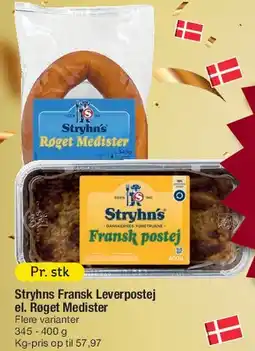 Fakta Tyskland Stryhns Fransk leverpostej / Røget medister tilbud