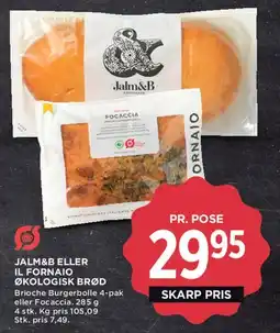 MENY Jalm&B eller Il Fornaio Økologisk brød tilbud