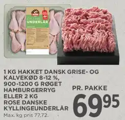 MENY 1 kg hakket dansk grise- og kalvekød tilbud