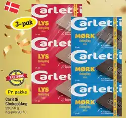 Fakta Tyskland Carlet chokoladepålæg (3-pak) tilbud