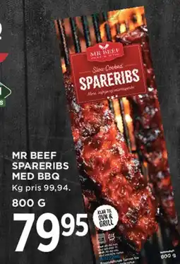 MENY Mr Beef spareribs med BBQ tilbud