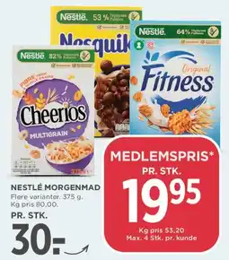 MENY Nestlé morgenmad tilbud