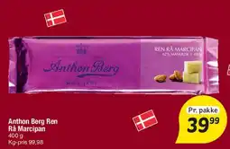 Fakta Tyskland Anthon Berg Ren Rå Marcipan tilbud