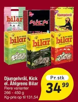 Fakta Tyskland Djungelvrål / Kick / Ahlgrens Bilar tilbud
