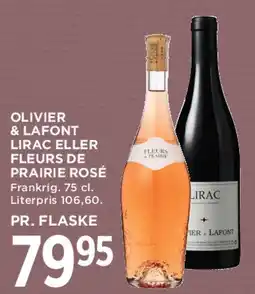 MENY Olivier & Lafont Lirac eller Fleurs de Prairie Rosé tilbud