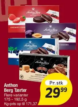 Fakta Tyskland Anthon Berg Tærter tilbud
