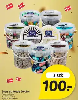 Fakta Tyskland Evers / Heede bolcher (3 stk) tilbud
