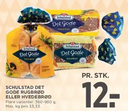 MENY Schulstad Det Gode (rugbrød eller hvedebrød) tilbud