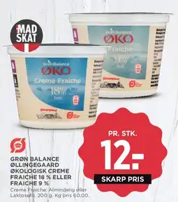 MENY Økologisk Creme Fraiche (18% eller 9%) tilbud