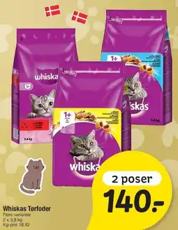 Fakta Tyskland Whiskas Tørfoder (2 poser) tilbud