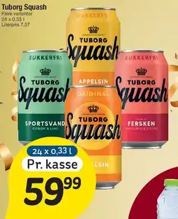 Fakta Tyskland Tuborg Squash (kasse) tilbud