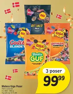 Fakta Tyskland Malaco Giga Poser (3 poser) tilbud