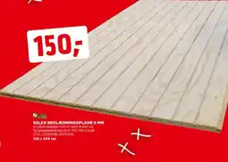 jem & fix Selex beklædningsplade 9 mm tilbud