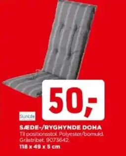 jem & fix Sæde-/ryghynde doha tilbud